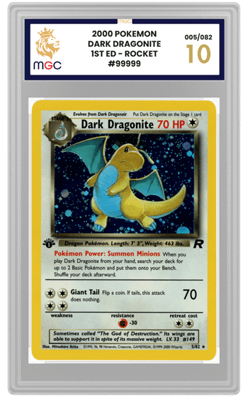 High-grade MGC Pokémon slab showcasing corners, edges and surface quality