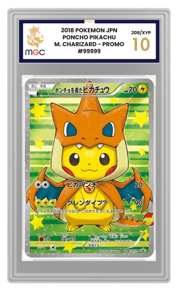 MGC graded Pokémon card in slab showing label and case design