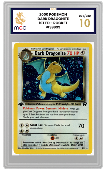 High-grade MGC Pokémon slab showcasing corners, edges and surface quality