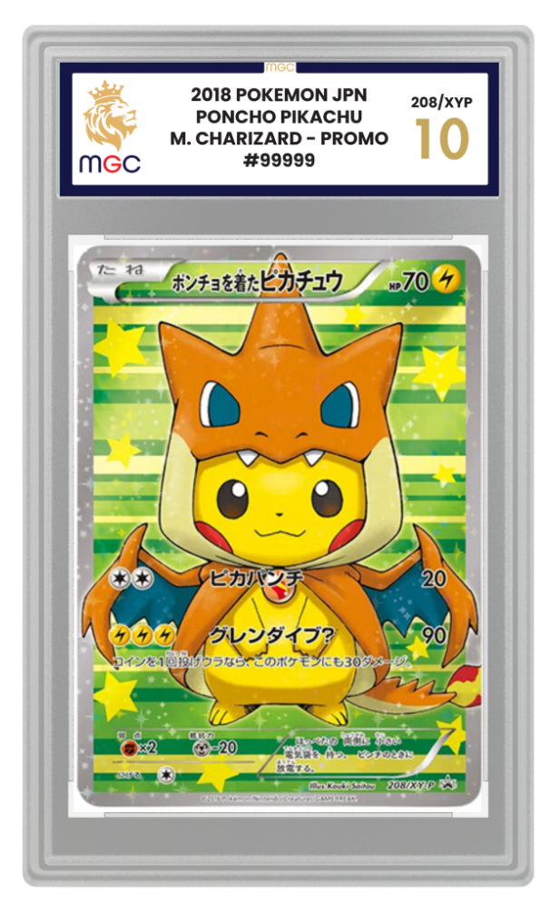 MGC graded Pokémon card in slab showing label and case design