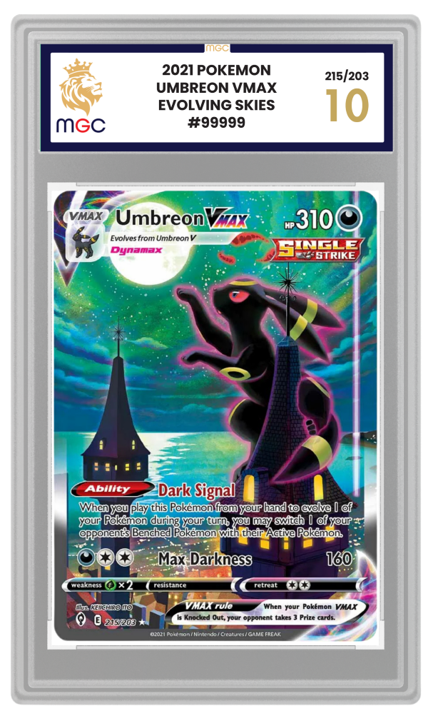 Modern Umbreon VMAX Pokémon card graded by MGC